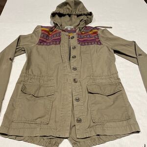 Bohemian 100% cotton button front lite weight jacket size X small